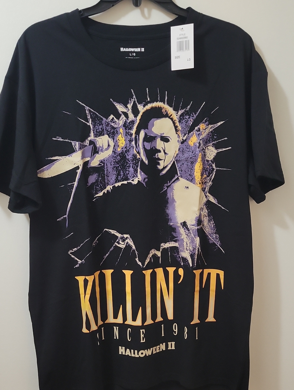 "Killin' It" Michael Myers Black Graphic T‑Shirt